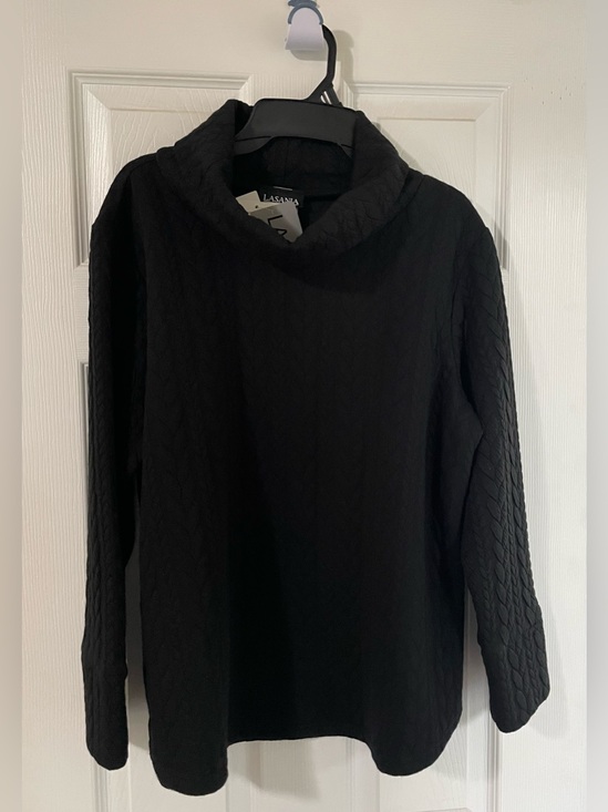 Lasania Sweaters - 🌸 NEW Lasania Made in Canada Black Pullover Top Size 14